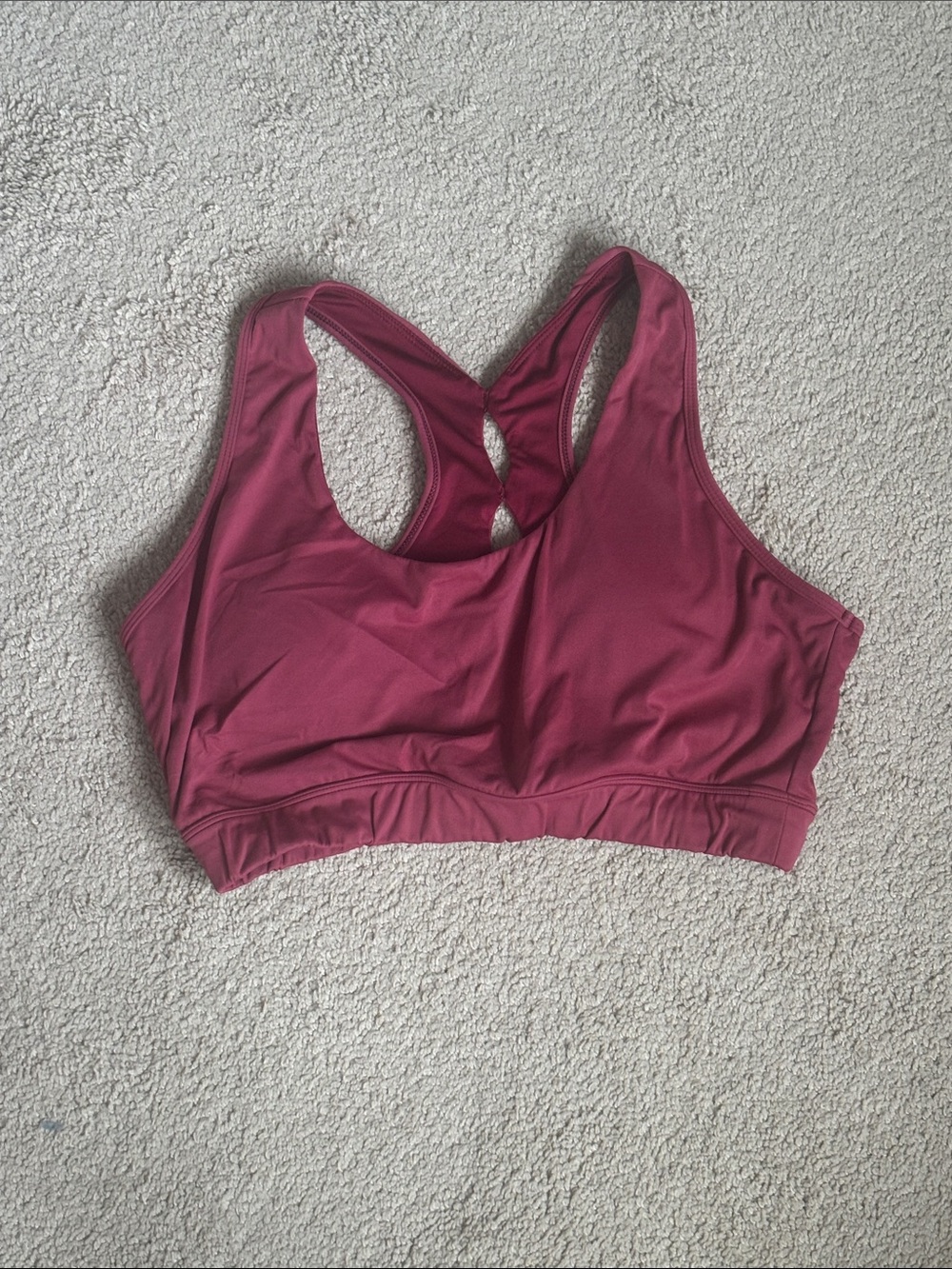 Women's Racerback Sports Bra - Dusty Rose
